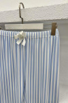 Striped Pajama Bottoms Blue