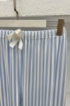 Striped Pajama Bottoms Blue