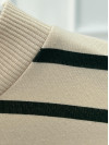 Striped Sweatshirt Beige-Green