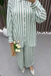 Striped Suit Green