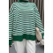 Striped Knitted Sweater Benetton Green