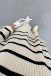 Striped Knitted Sweater Ecru