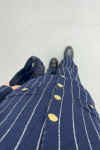 Striped Knitwear Suit Navy Blue