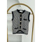 Striped Knit Vest Black