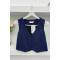 Striped Vest Navy Blue