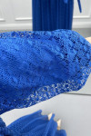 Lace Dress Saxe Blue