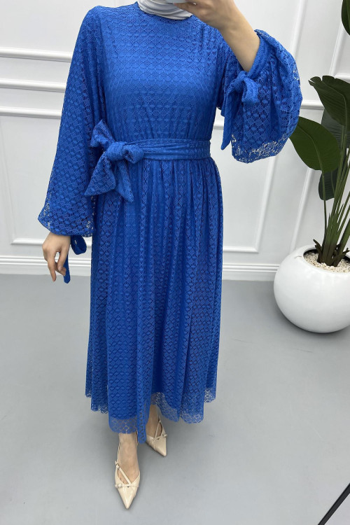 Lace Dress Saxe Blue