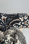 Patterned Shirt Tunic Black