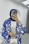 Patterned Kimono Set Saxe Blue