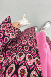 Patterned Knitwear Cardigan Fuchsia