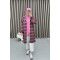 Patterned Knitwear Cardigan Fuchsia