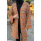 Patterned Knitwear Cardigan Orange