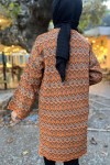 Patterned Knitwear Cardigan Orange