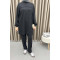 Oysho Suit Black with Stitching Details