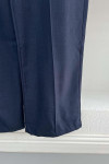 Navy Blue Trousers with Stitching Details