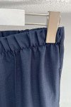 Navy Blue Trousers with Stitching Details