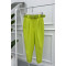 Double Leg Trousers Neon Yellow