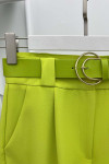 Double Leg Trousers Neon Yellow