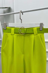 Double Leg Trousers Neon Yellow