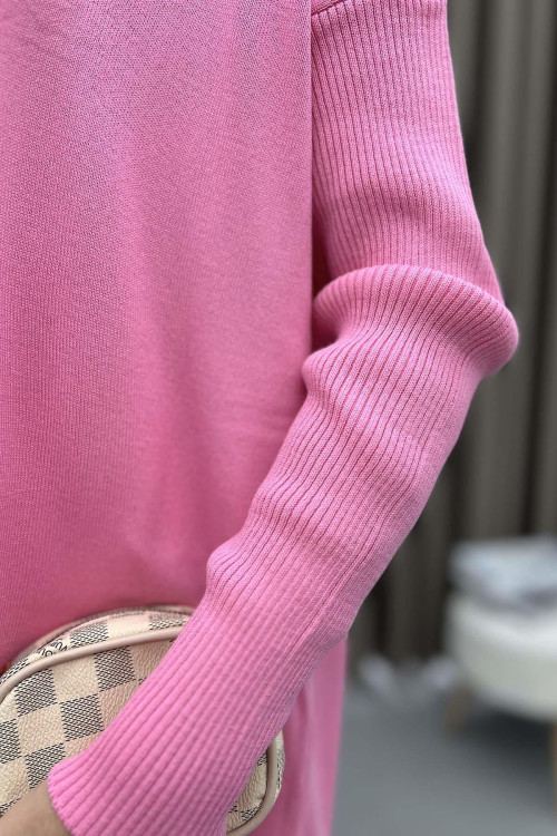 Button Detailed Knitwear Sweater Pink