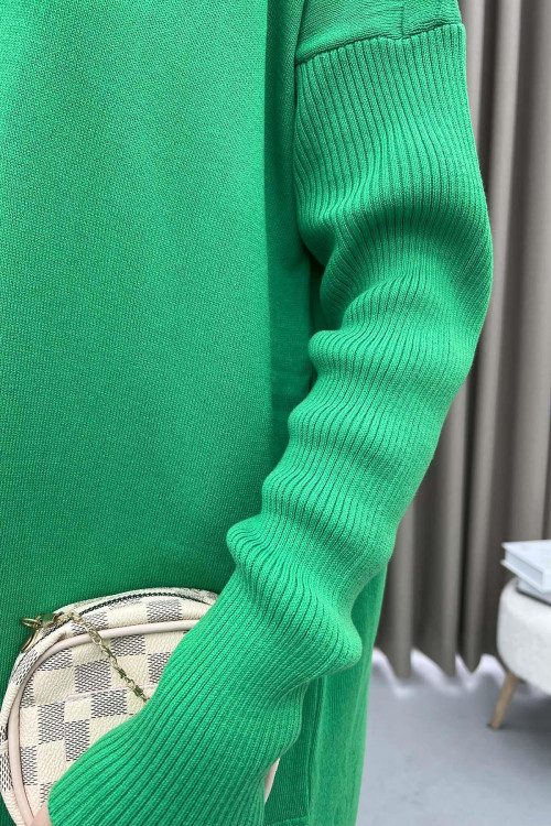 Button Detailed Knitwear Sweater Green