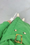 Buttoned Trench Coat Benetton Green