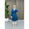 Buttoned Trench Coat Indigo