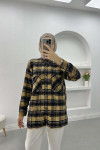 Plaid Cashmere Shirt Black