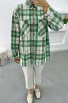 Plaid Cashmere Shirt Green