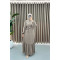 Beige Abaya with Flounce Skirt