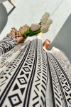 Ethnic Pattern Long Kimono Cream