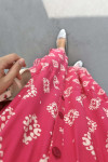 Ethnic Patterned Dress Fuchsia