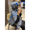 Ethnic Patterned Shawl Saxe Blue