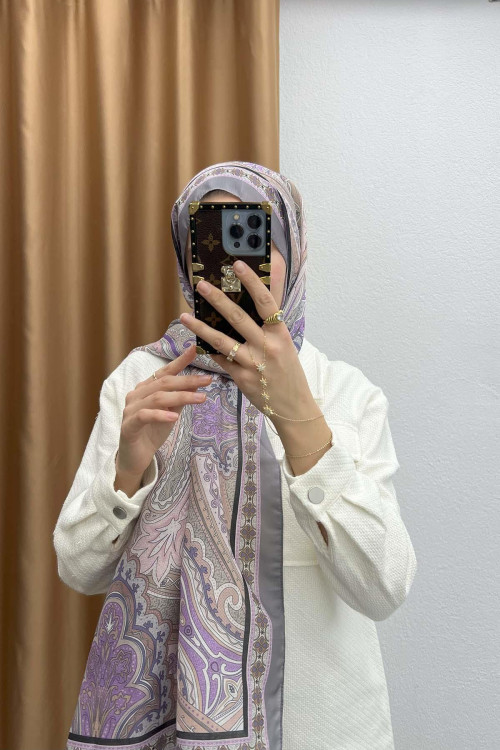 Etro Patterned Shawl Lilac