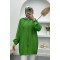 Zippered Drawstring Cape Green