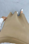 Zippered Flared Skirt Milky Coffee