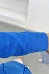 Zippered School Sweatshirt Blue