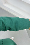 Zippered School Sweatshirt Emerald Green