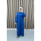 Zippered Sweat Dress Saxe Blue