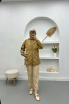 Zippered Raincoat Beige