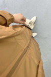 Zippered Raincoat Camel