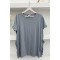 Ruffle T-Shirt Gray