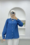 Flame Shirt Navy Blue