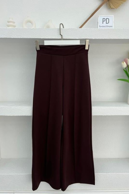 Wide Leg Oysh Trousers Bitter Brown