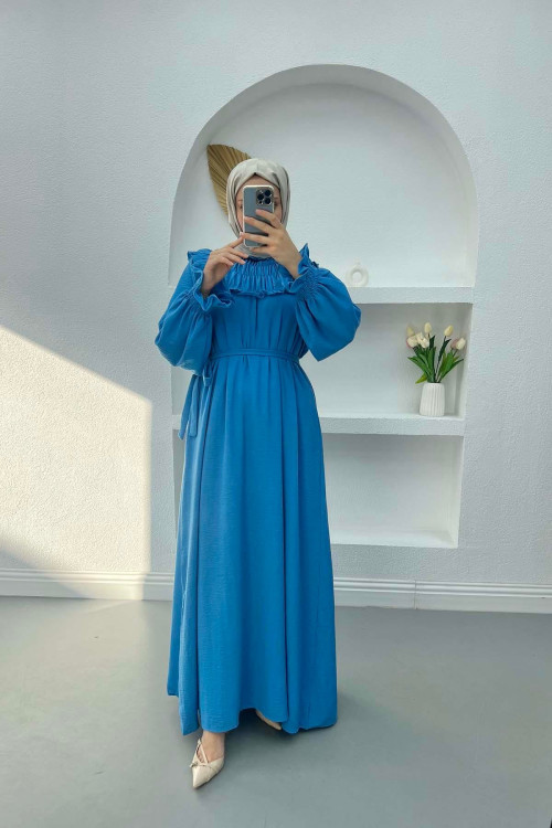 Gipel Linen Dress Blue