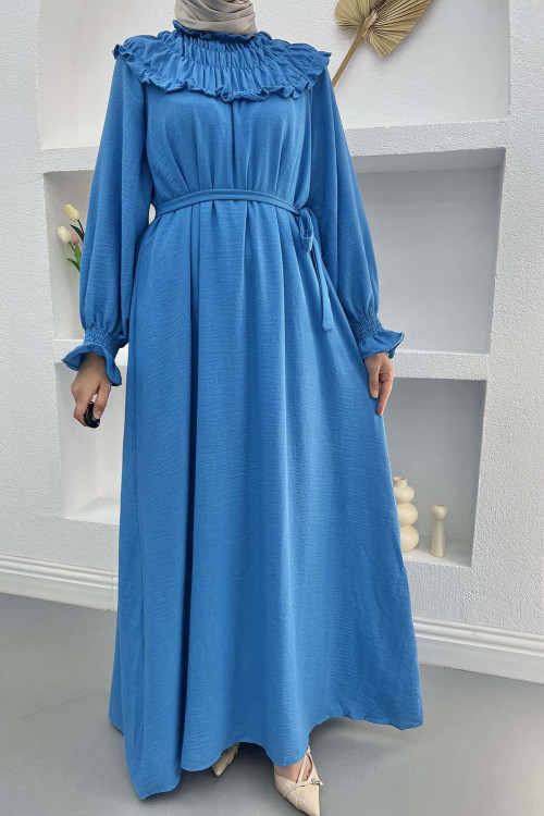 Gipel Linen Dress Blue