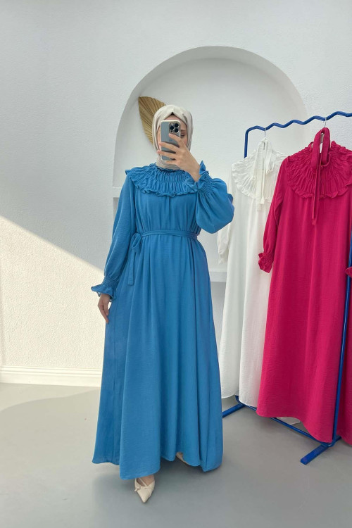 Gipel Linen Dress Blue