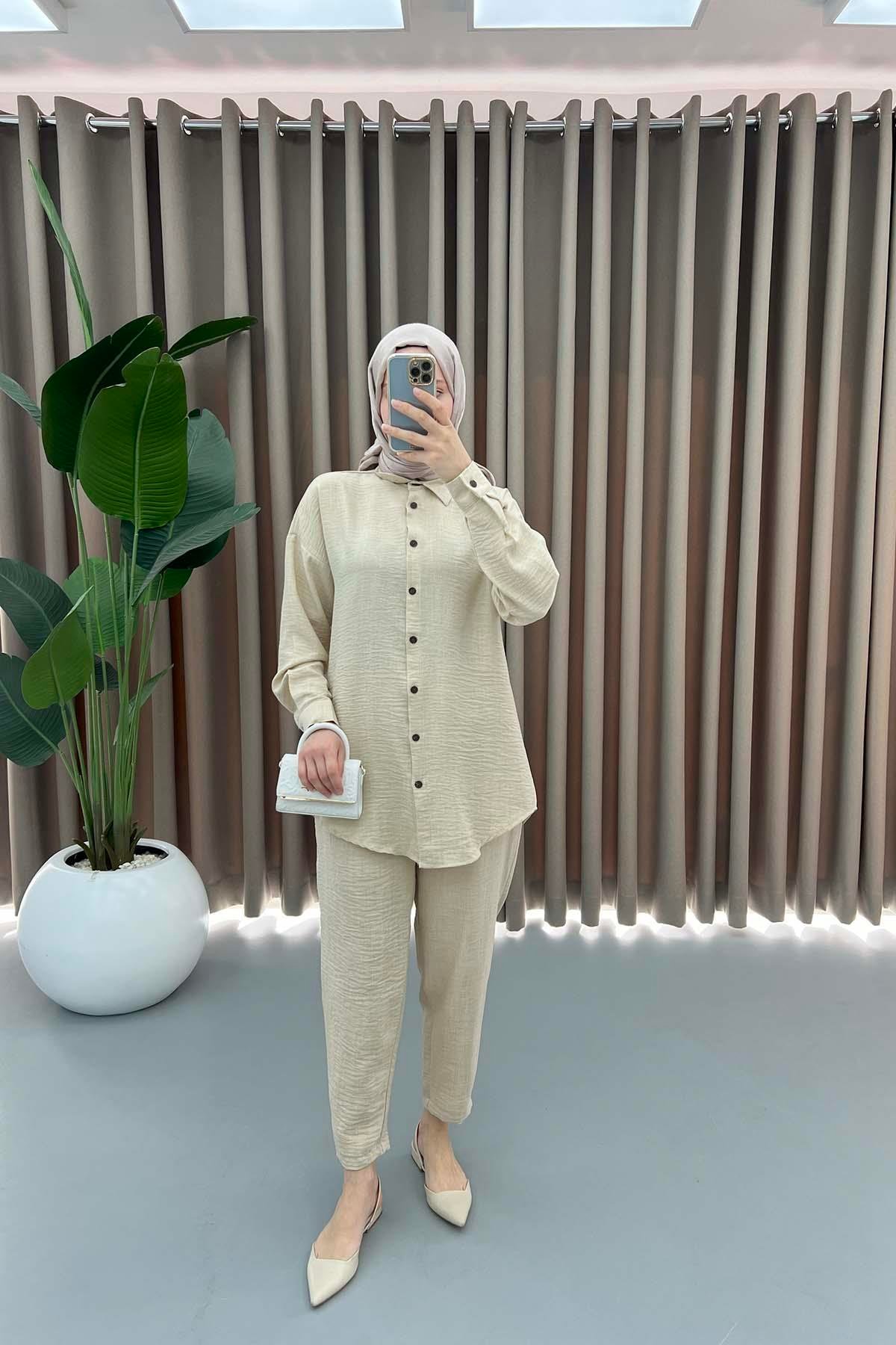 Shirt Set Beige