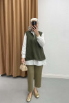 Shirt Suede Sweater Khaki