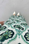 Hakim Collar Patterned Dress Green